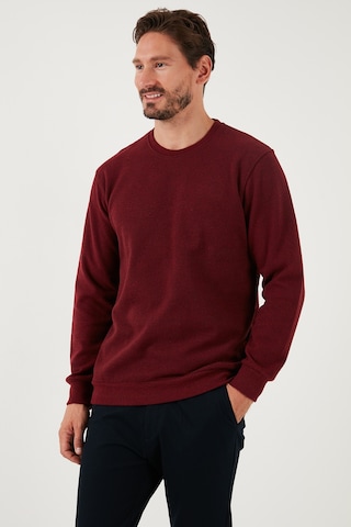 Buratti Slim Fit Bisiklet Yaka Pamuklu Erkek Kazak 456201 Mürdüm