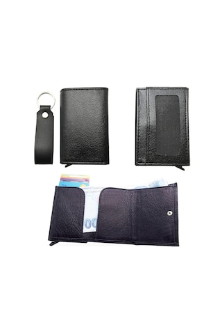 Isme Kişiye Özel Ayleen Ayz Mekanizmalı Cüzdan Kartlık Hediye Set Siyah Hediye Paketi Olsun