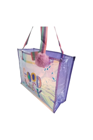 Artlab Hsyn Dream Şeffaf Hologram Mor Good Luck Büyük Omuz Çantası Akdenizpos Yeni Renkli