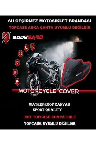 Ayrex Bodygard Falcon Freedom 277 Uyumlu Motosiklet Brandası Örtü-siyah Genel