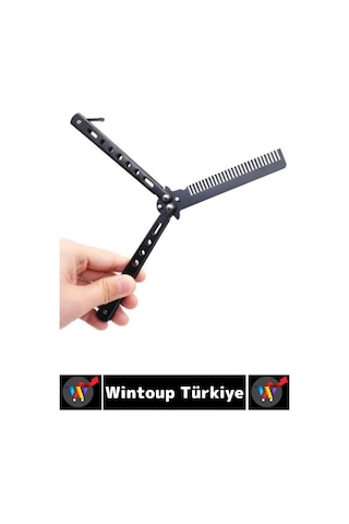 Hediyelik Seyahat Gündelik Çanta Boy Paslanmaz Çelik Gövdeli Özel Şık Tasarımlı Katlanabilir Tarak