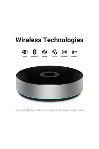 Bridge Ev Otomasyonu İçin Akıllı Ev Merkezi - Özellikler Z-wave Plus, Zigbee, Wi-fi, Ble, 433 Mhz Ve Kızılötesi 0