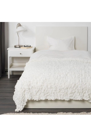 Ikea Ofelıa Polar Koltuk Örtüsü Tek Kişilik 130 X 170 Cm Beyaz