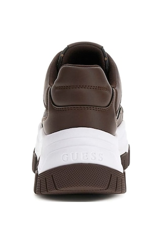 Guess Kadın Berrett2 Monogram Desenli Kalın Tabanlı Sneaker - Kahverengi 4221816