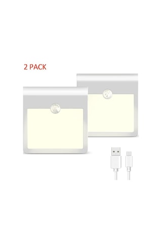 Novahub Gece Lambası Usb Sensörlü Led Hareket Aydınlatma Dolap Duvar Merdiven Koridor İçin Diğer