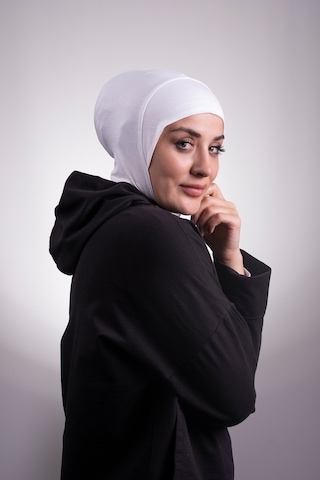 Hürrem Bone Krem Pratik Hazır Geçmeli Bone Viskon Kumaş Hijab Spor 2106_40 Krem