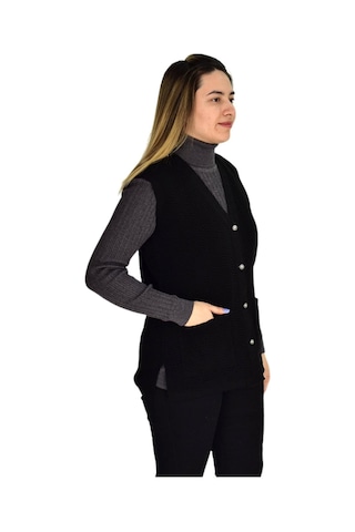 Kadın Cepli Triko Yelek Bgl-st03343 001