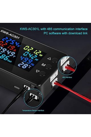 Homyl Güç Ölçer Voltaj Ekranı Enerji Direnci Test Cihazı