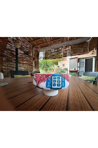 Technow Home 18x5,5cm Dekoratif Orta Sehpa Çok Amaçlı Sunumluk Kase
