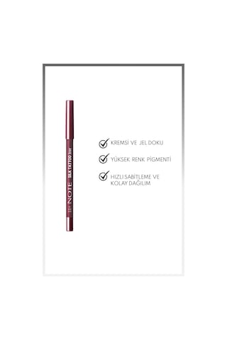 Note Cosmetics Silk Tattoo Liner Suya Dayanıklı İpeksi Jel Göz Kalemi - 04 Deep Wine - Bordo (Mat)