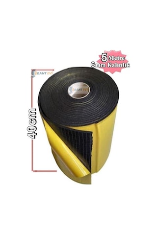 Araç Oto Ses Isı Yalıtım 40cmx5metre 6mm Yapışkanlı Kauçuk