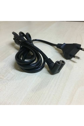Boblov 2 Metre C8 Teyp Işıldak Fişi Power Güç Kablosu L Uç 90 Der