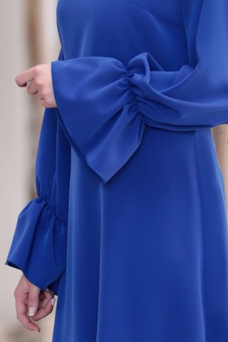 Feryal Büyük Beden Pantolon Tunik Tesettür Takım Saks