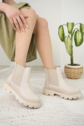 Nesil Shoes Swell 3080 Ten Çift Lastikli Kadın Bot-ten Ten
