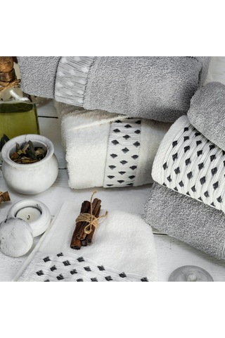 Schafer Home Veluro Banyo Seti 6 Parça-gri Gri