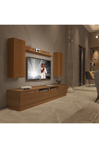 Decoraktiv Trendstyle 5220d Mdf Tv Ünitesi Tv Sehpası Ceviz