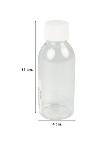 Hobbytime 771 Şeffaf Pet Şişe, 100 Ml. Tıpalı Ve Kapaklı-34513