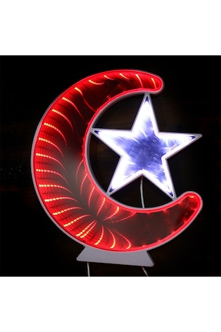 Ay Yıldız Işık Pano Türk Bayrağı Bm-079 Çok Renkli
