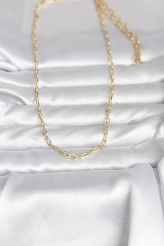 Zarif Boyunlar İçin 60cm Golden Pirinç Ataç Zincir Kadın Kolye Standart 53489109