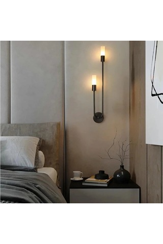 Wall Siyah Renk Pleksi Uçlu Aplik Çok Renkli