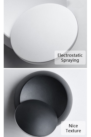 Padalink Led Duvar Lambası, Modern Tasarım, Yuvarlak Aydınlatma, Yatak Odası/balkon/ıç Mekan, 5w Isınık Işık, Aluminyum Gövde, Ac 85-265v Diğer