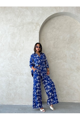 Verymoda Nakışlı Gömlek F1951 Saks