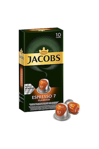 Jacobs Espresso 7 Classico Nespresso Uyumlu Kapsül Kahve 10 x 10'lu