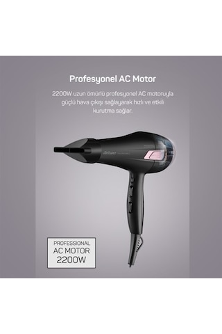 2200w Profesyonel Saç Kurutma Makinesi, Hızlı Ve Etkili Kurutma