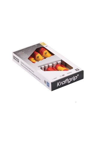 Kraftgrip 43904 7'li 1000v İzoleli Düz-yıldız Tornavida Seti