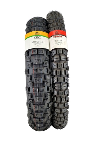 Set 110/90-16 Tt Ve 275-18 Tt Motosiklet Lastikleri