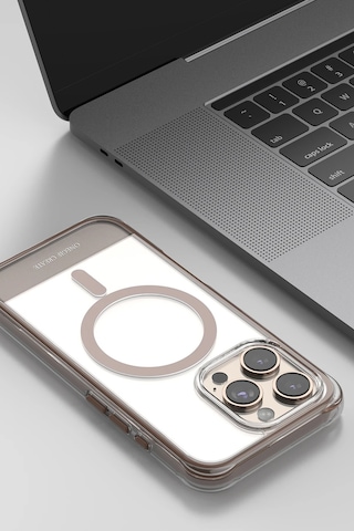 Gld-spt- Onegif Apple Uyumlu iPhone 15 Pro Max Hulk Magsafe Kapak - Beyaz
