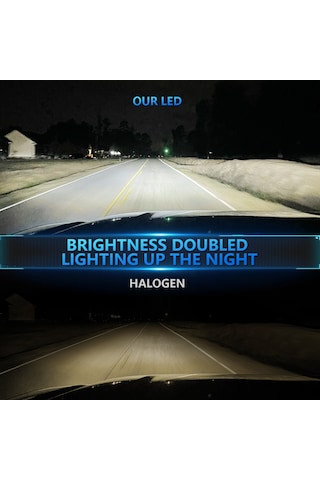 H7 Led Far Ampulleri Ip68 Su Geçirmez Araba Led Far Ampulleri 6500k 120w 12000lm Parlak Led Farlar, 2 Adet