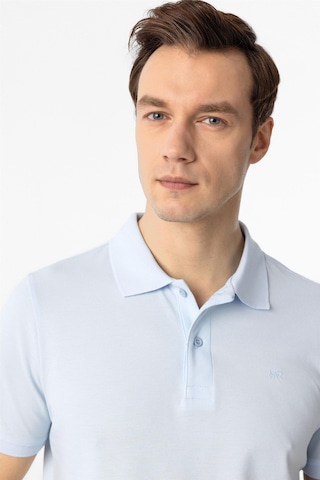 Süvari Buz Mavi Slim Fit Düz Polo Yaka Tişört Buz Mavi
