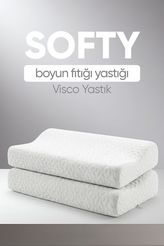 Softy Boyun Destekli Ortopedik Visko Boyun Fıtığı Yastığı Beyaz Softy Boyun Destekli Ortopedik Visko Boyun Fıtığı Yastığı Beyaz