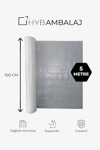 100cm X 5mt Kalın Balonlu Naylon Patpat - Koruyucu Ambalaj Ve Paketleme Malzemesi
