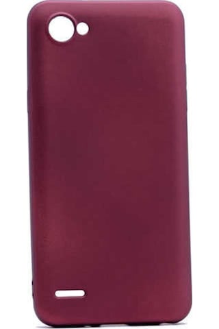 LG Uyumlu Q6 Kılıf Zore Premier Silikon Kapak Mürdüm