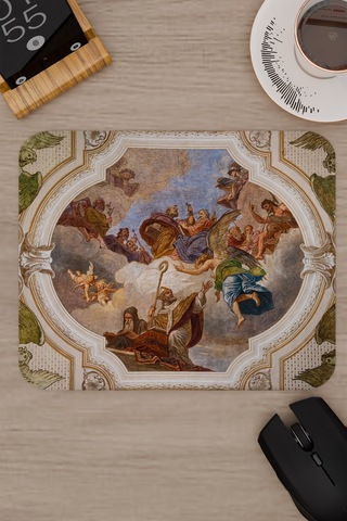 Ortaçağ Sanat Kaymaz Dikişli Kauçuk Oyuncu Mousepad V5 - 22x18 Gaming Mouse Pad Fare Altlığı