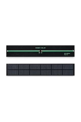10'lu Mini Solar Güneş Paneli 34x5,5 Cm Dıy Elektronik Proje Güneş Pili