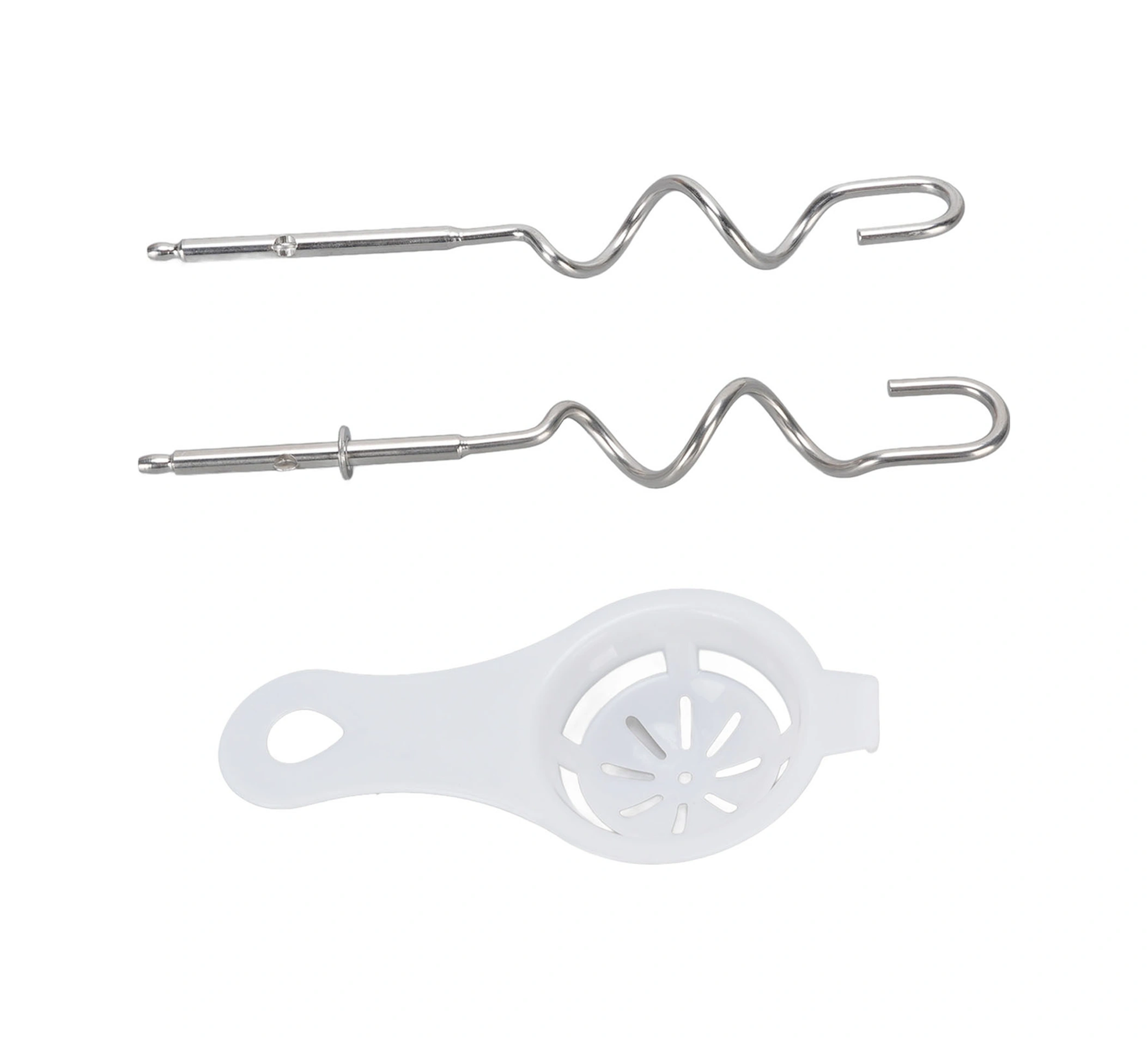 Geeroyoo Kenwood El Mikseri İçin Paslanmaz Çelik Hamur Kancaları Ve Yumurta Beyazı Ayırıcı Seti - Hamur, Krema, Şeker Karıştırma Ve Pasta Pişirme Aksesuarı Diğer