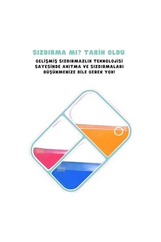750ml Lunchbox Sevimli Dostlar Tek Katlı 3 Bölmeli Paslanmaz Çelik Sefer Tası Yemek Kutusu Pembe Unicorn Bakır