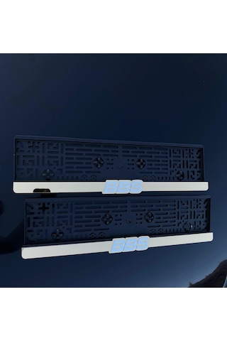 Bbs Plakalık 2'li Oto Araba Aksesuar 2 Adet Plakalık Universal