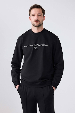 D's Damat Relaxed Fit Siyah Nakışlı Sweatshirt 2ECE25ORT0694 Siyah