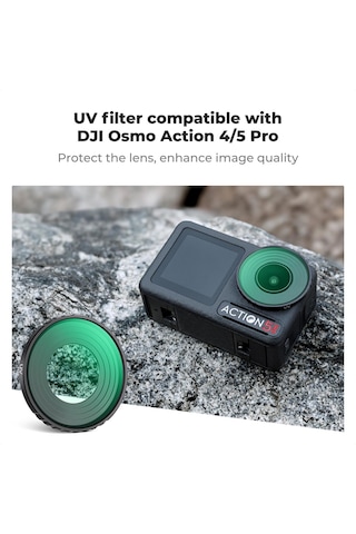 K&f Concept Uv Filtre Djı Osmo Action 4/5 Pro Uyumlu