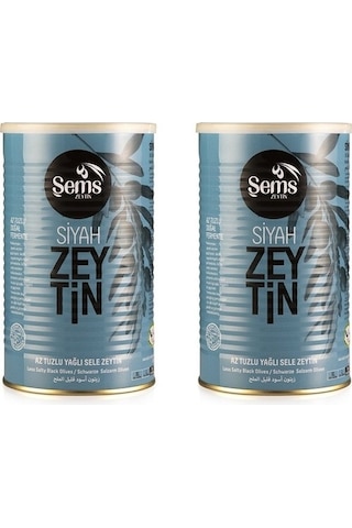 Şems 261 - 290 Kalibre Ekonomik Paket Siyah Sele Zeytin 2 x 900 G