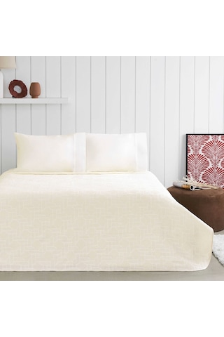 Taç Jakar Callie Tek Kişilik Pike Takımı Ekru 000000001000047223