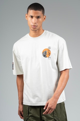 Maraton Sportswear Oversize Erkek Bisiklet Yaka Kısa Kol Basic Gümüş Gri T-shirt 23243-gümüş Gri