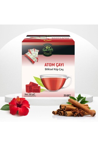 Sargılı Atom Çayı 100 GR (20 adet) Doğal Bitkisel Glutensiz Lakto