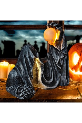 Homyl Azrail Heykeli Sanat Dekoru Cadılar Bayramı Dekorasyonu Küçük