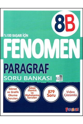 Fenomen 8. Sınıf Paragraf Soru Bankası B Serisi Fenomen 8. Sınıf Paragraf Soru Bankası B Serisi