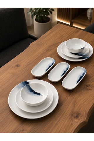 9 Parça Blue Wave Gourmet Yemek Takımı Çok Renkli